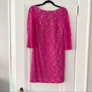 Nine West Pink Lace Cocktail Dress